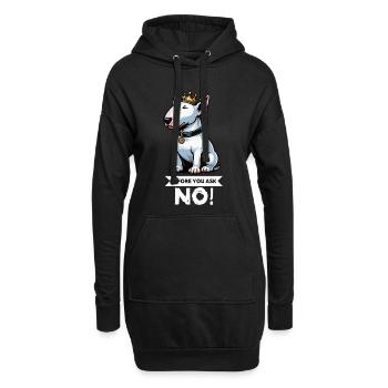 Before You Ask Miniatur Bullterrier Bully Bullys - Hoodie-Kleid - Schwarz - Vorne