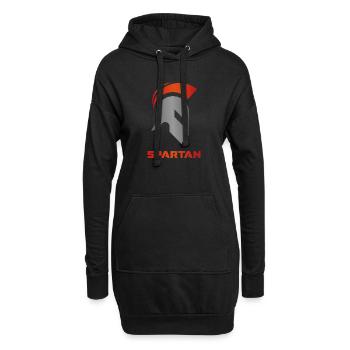 Spartan Warrior Gym - Hoodie-Kleid - Schwarz - Vorne