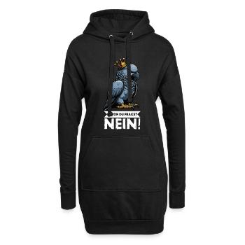Avant que vous ne demandiez : pas de perroquet gris d’Afrique, perroquet, perroquet, perroquet, perroquet - Sweat-shirt à capuche long Femme - noir - Devant