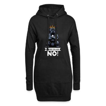 Avant de demander Cane Corso Cane Corsos Corso Corso Héliceur - Sweat-shirt à capuche long Femme - noir - Devant