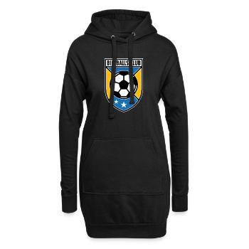 Insigne de football du Big Balls Club - Sweat-shirt à capuche long Femme - noir - Devant