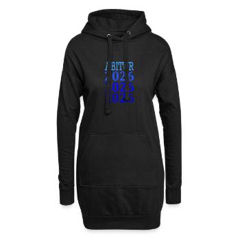 Abitur 2026 - Hoodie-Kleid - Schwarz - Vorne
