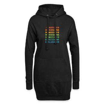 Chemin de fer conducteurs de trains miniatures - Sweat-shirt à capuche long Femme - noir - Devant