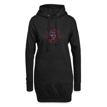 Norwegen - Hoodie-Kleid - Schwarz - Vorne