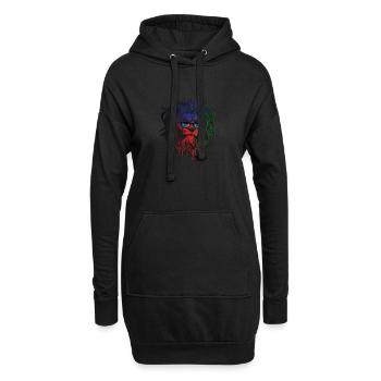 Südsudan - Hoodie-Kleid - Schwarz - Vorne
