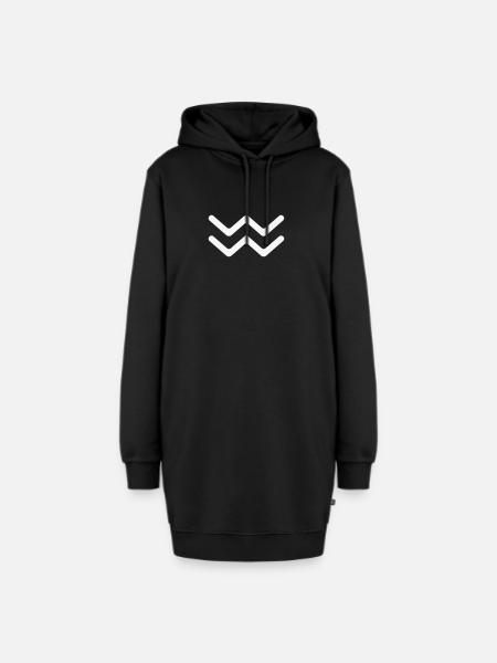 Sternzeichen Wassermann oder Wassermann - Hoodie-Kleid - Schwarz