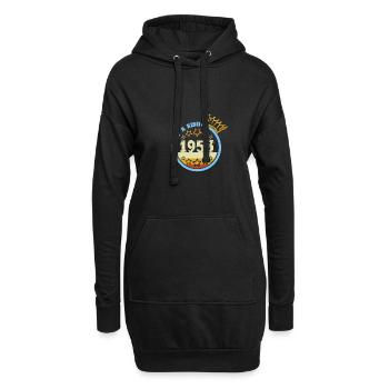 Unique en son genre Unique Année de construction 1953 - Sweat-shirt à capuche long Femme - noir - Devant