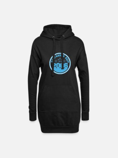 Jahr 2006 - Hoodie-Kleid - Schwarz