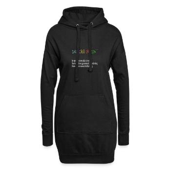 Invisible caption - Hoodie Dress - black - Front