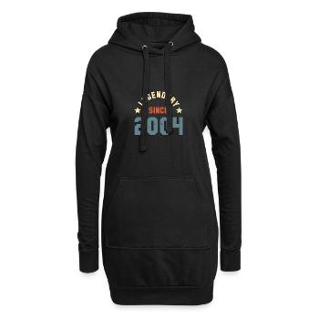 Vintage Legendary since 2004 Birthday Retro - Hoodie Dress - black - Front