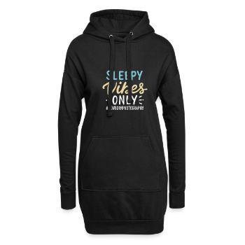 Sleepy Vibes Only - Sweat-shirt à capuche long Femme - noir - Devant