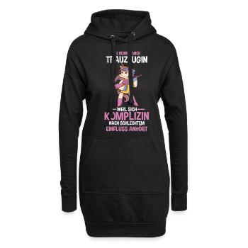 Trauzeugin - Hoodie-Kleid - Schwarz - Vorne