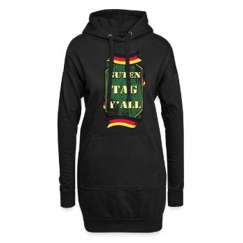 Guten Tag Yall Deutschland Flagge Lustig - Hoodie-Kleid - Schwarz - Vorne