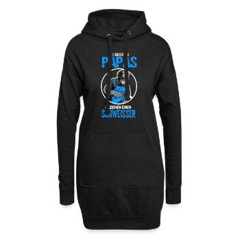 Schweißer Papa Schweisser Geschenk - Hoodie-Kleid - Schwarz - Vorne