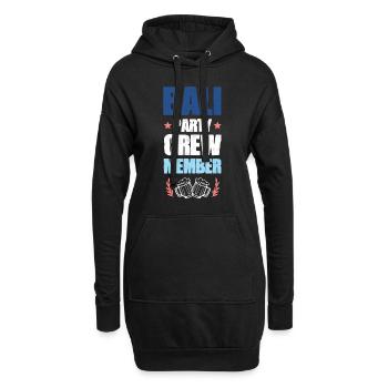Équipage de la fête à Bali - Sweat-shirt à capuche long Femme - noir - Devant
