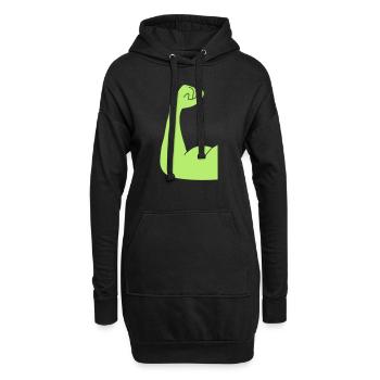 fit - Hoodie Dress - black - Front