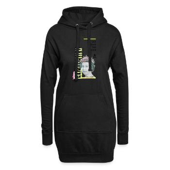 RIP Königin Elizabeth II., God Save the Queen, - Hoodie-Kleid - Schwarz - Vorne