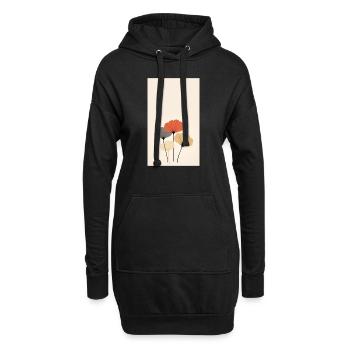 Ginkgo - Hoodie-Kleid - Schwarz - Vorne