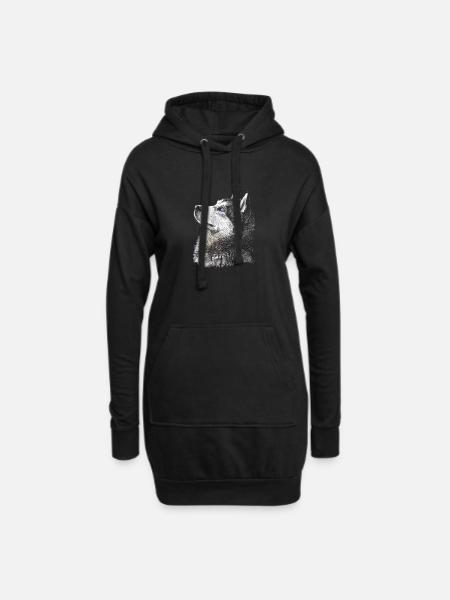 Husky - Hoodie-Kleid - Schwarz