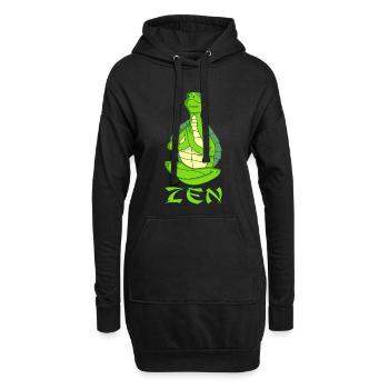 Yogi Schildkröte - Hoodie-Kleid - Schwarz - Vorne
