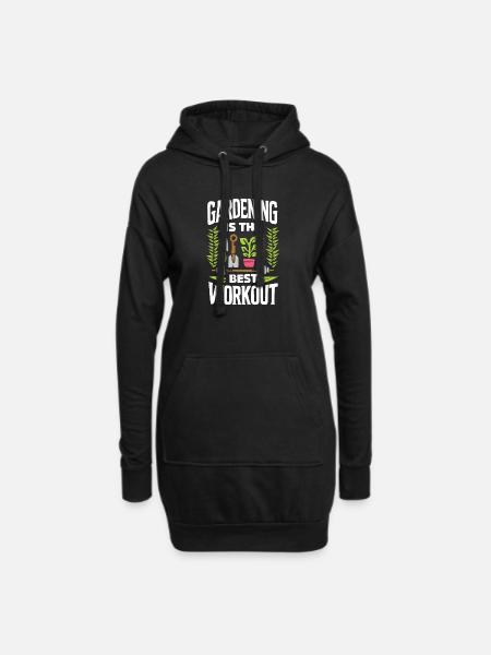 Garten Workout & FItness - gym Arbeit - Hoodie-Kleid - Schwarz