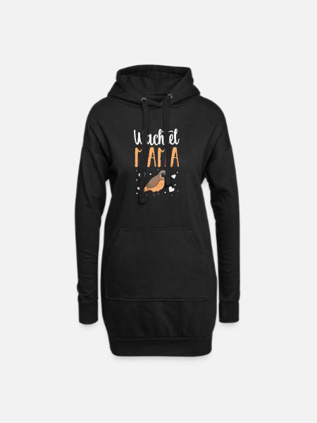 Wachtel - Hoodie-Kleid - Schwarz