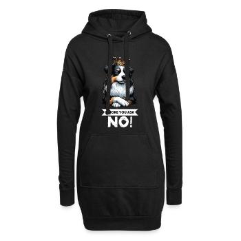 Before You Ask Australian Shepherd Aussie Aussies - Hoodie-Kleid - Schwarz - Vorne