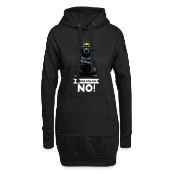 Avant de demander à Labrador Labrador Labrador Propriétaire Labrador - Sweat-shirt à capuche long Femme - noir - Devant