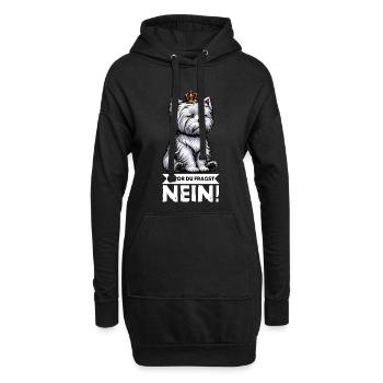 Avant que vous ne demandiez, pas de Westie Westland Terrier - Sweat-shirt à capuche long Femme - noir - Devant