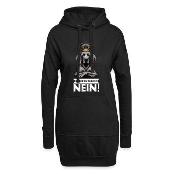Bevor Du Fragst Nein Weimaraner Weimaranerbesitzer - Hoodie-Kleid - Schwarz - Vorne
