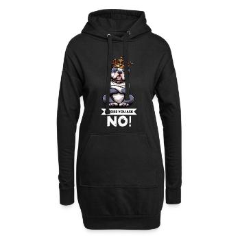 Avant que vous ne demandiez American Bully Bully Pit Bullys - Sweat-shirt à capuche long Femme - noir - Devant