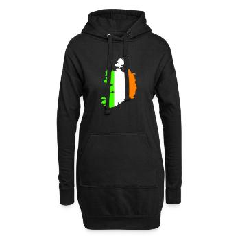 Pays d’Irlande - Sweat-shirt à capuche long Femme - noir - Devant