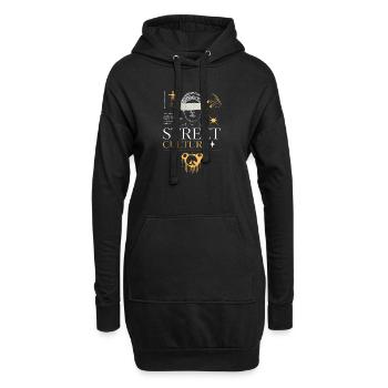 Culture Urbaine Aveugle - Sweat-shirt à capuche long Femme - noir - Devant