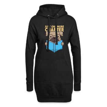Just One More Chapter Book Lover - Hoodie-Kleid - Schwarz - Vorne
