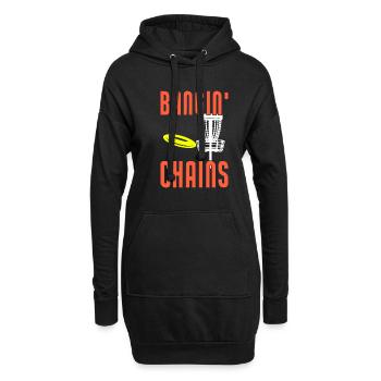 Bangin Chains Funny Disc Golf - Hoodie-Kleid - Schwarz - Vorne