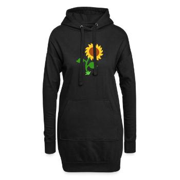 Tournesol - Sweat-shirt à capuche long Femme - noir - Devant