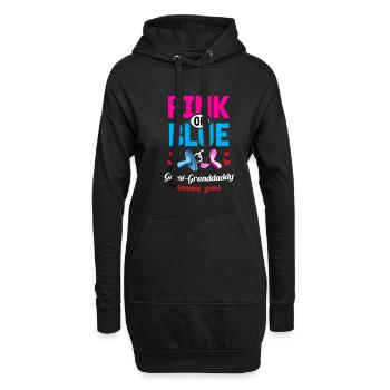 Pink or Blue Great-Granddaddy Loves You Gender - Hoodie-Kleid - Schwarz - Vorne