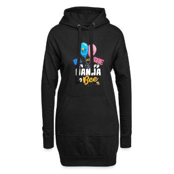 He or She Nana To Bee Best Grandma Ever - Hoodie-Kleid - Schwarz - Vorne