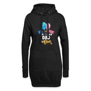 He or She Dad To Bee Best Daddy Ever Fatherhood - Hoodie-Kleid - Schwarz - Vorne