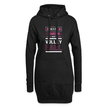 Beste Volleyball Trainerin Volleyballtrainerin - Hoodie-Kleid - Schwarz - Vorne