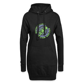Job Lewis - Hoodie-Kleid - Schwarz - Vorne