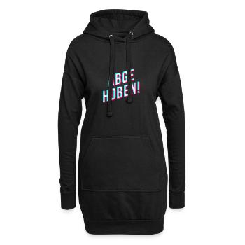 ABGEHOBEN! - lustiger spruch streamer und gamer - Hoodie-Kleid - Schwarz - Vorne