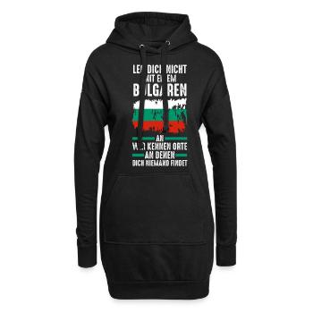 Balkan Bulgarien Bulgare Bulgarisches - Hoodie-Kleid - Schwarz - Vorne