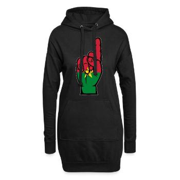 Drapeau du Burkina Faso numéro 1 - Sweat-shirt à capuche long Femme - noir - Devant