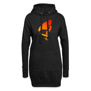 wingfoil femmes hydroptère hommes wingsurf wingsurfe - Sweat-shirt à capuche long Femme - noir - Devant