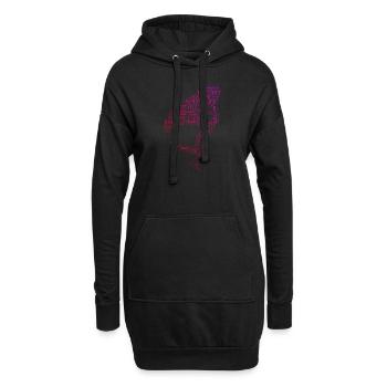 Men's wingsurf hydrofoil wingsurfen foilwing - Hoodie Dress - black - Front