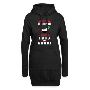 Dubai Flagge Dubaisch Geschenk - Hoodie-Kleid - Schwarz - Vorne