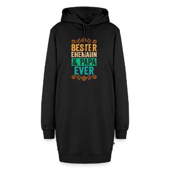 Ehemann Vater Papa - Hoodie-Kleid - Schwarz - Vorne