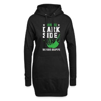 Rejoignez The Dark Side Nous avons des cornemuses Cornemuses - Sweat-shirt à capuche long Femme - noir - Devant