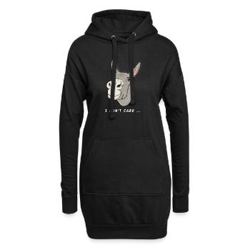 Esel das clevere, störrische Zootier - Hoodie-Kleid - Schwarz - Vorne